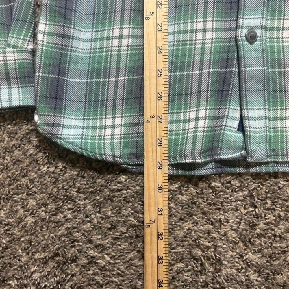 NWT Vineyard Vines Twill Utility Flannel Aqua Haze Size Small - Picture 6 of 6